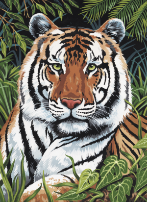 Image à Gratter Tigre Blanc - Kit Créatif Adultes/Enfants Avec Stylo - Activité Anti-Stress