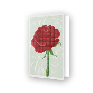 Carte de voeux Rose d'amour DDG.017