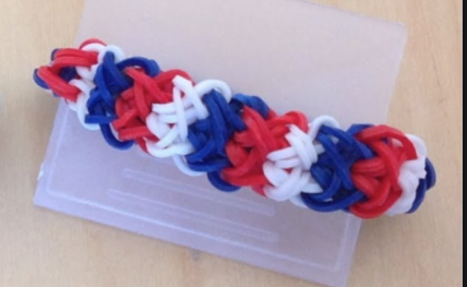 Tutoriel: bracelets élastiques tricolore facile à faire (DIY: three colors  loom band bracelet) 