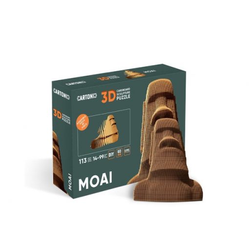 sculpture puzzle 3d Moai CARTONIC