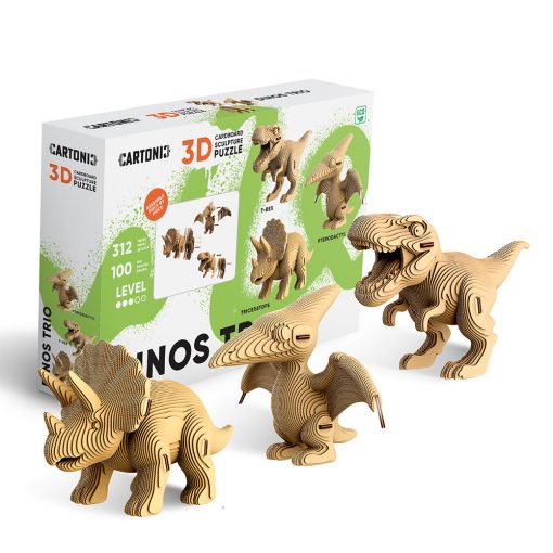 Cartonic Trio de dinosaures