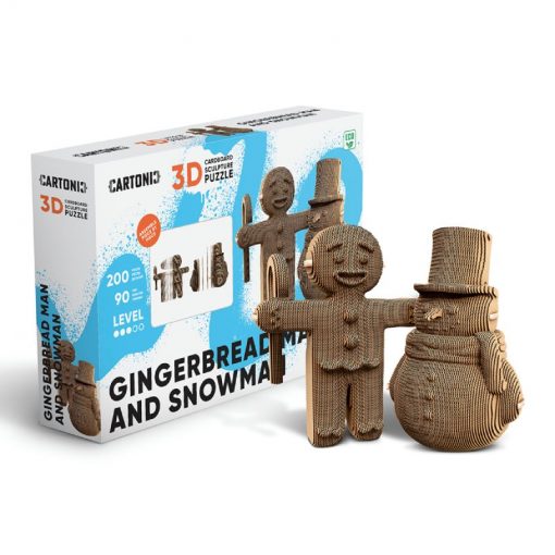 Cartonic Bonhomme de pain d’épices Bonhomme de neige