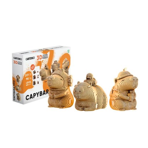 Cartonic trio capybaras
